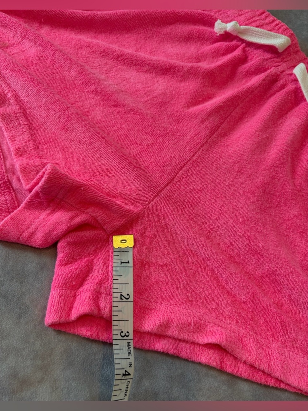 Generation Love Size:S Women Pink Terry Lounge Shorts with Drawstring - Picture 8 of 12